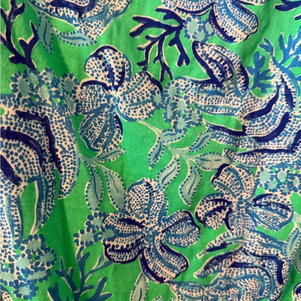 NWOT Lilly Pulitzer Small Lessa Off Shoulder Tropical Vacation Vibes Resort - Picture 5 of 5